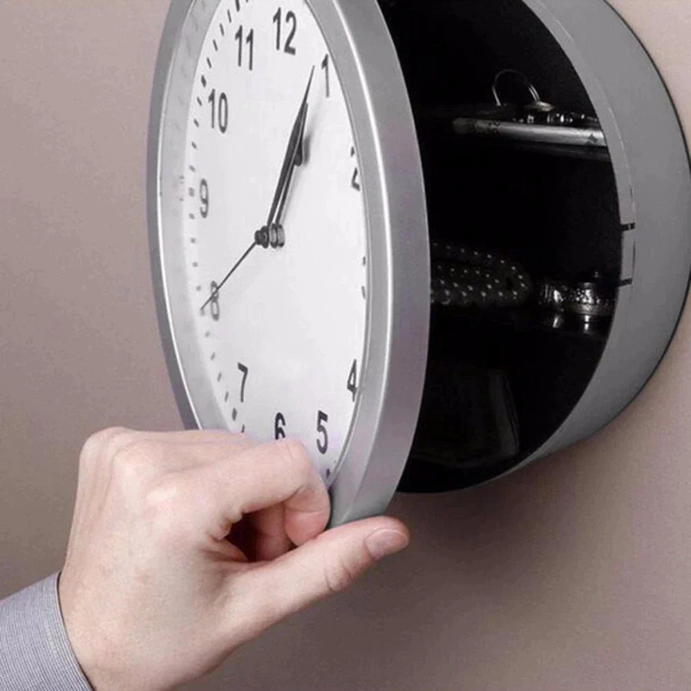 Storage Wall Clock - Hidden Secret Compartment Safe Clock