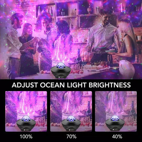 Star Projector - 3-in-1 Galaxy Night Light with Bluetooth Speaker & Timer