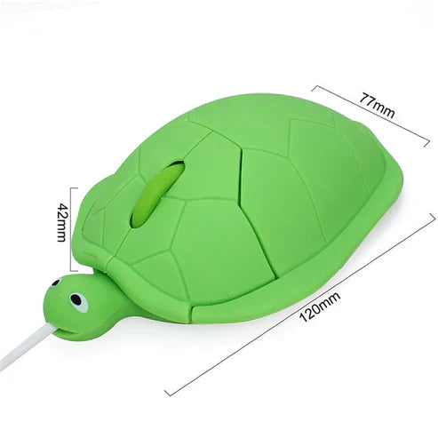 Wired Turtle Computer Mouse - Cute Animal Shaped USB Mouse