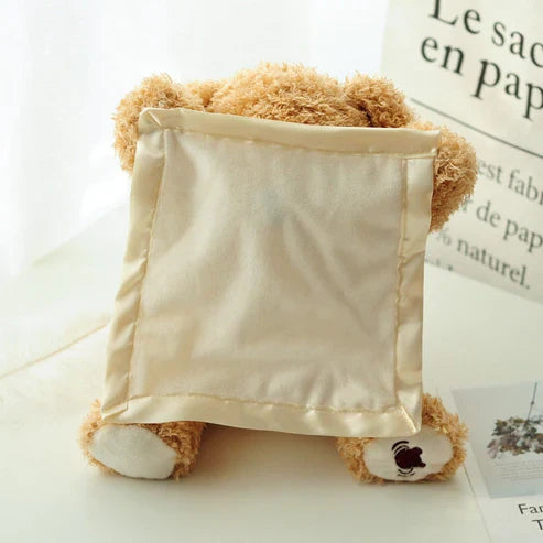 Interactive Peek-a-Boo Bear Kids Toy - Stuffed Plush Teddy Bear with Interactive Features for Toddlers