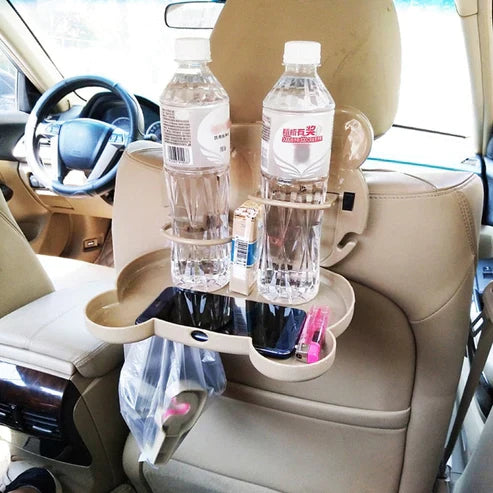 Kids Foldable Car Back Seat Table - Travel Activity Tray for Children