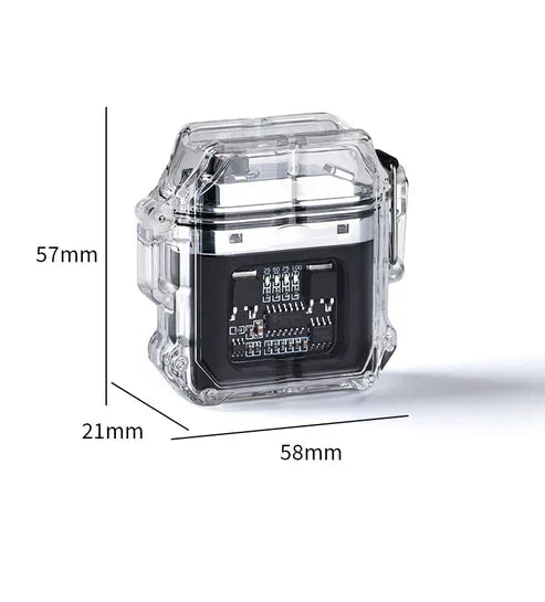 Prismatic Rainbow Windproof Double Arc Lighter - USB Rechargeable Electric Lighter