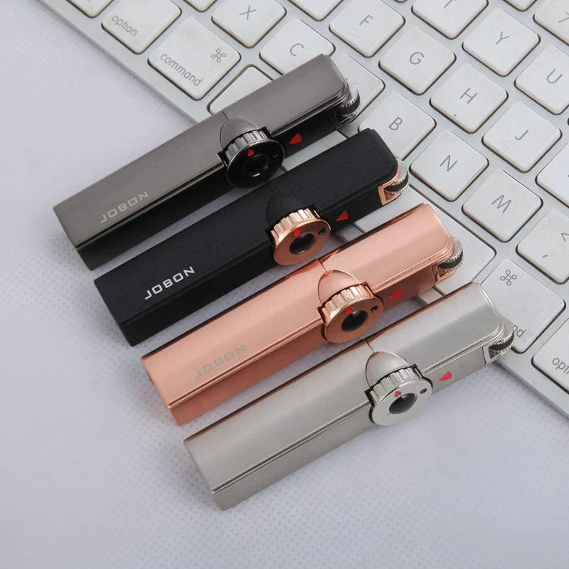Triple Jet Torch Lighter - Windproof Refillable Butane Flame Lighter