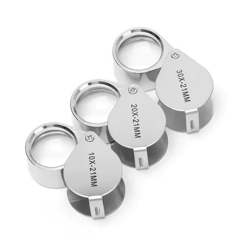 Metal Ultra Vision Glass Magnifier - Professional Reading Magnifying Glass