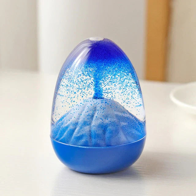 Volcano Eruption Liquid Hourglass - Mesmerizing Motion Timer Desk Toy