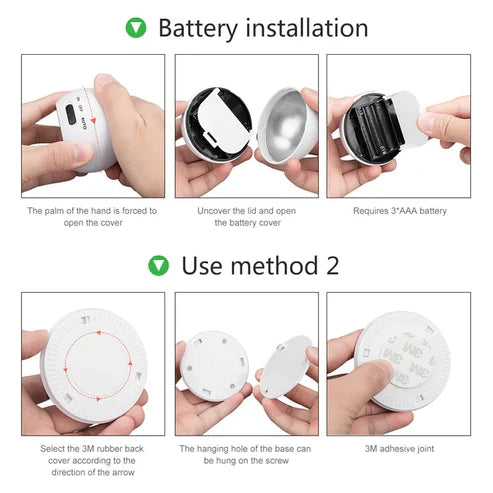 Wall Mounted Motion Sensor Light - Automatic LED Night Light