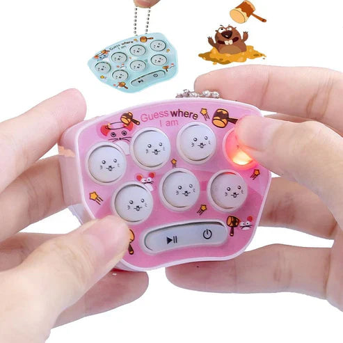 Mini Pocket Whac-a-Mole Keychain Toy – Fun Stress Relief Game for Kids & Adults