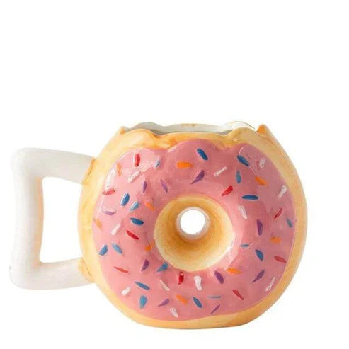 Donut Ceramic Coffee Mug – Cute Novelty Cup for Donut & Coffee Lovers