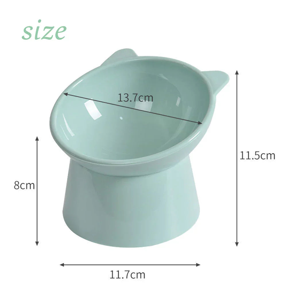 Tilted Pet Bowl - Elevated 45° Raised Food Water Bowl for Dogs & Cats