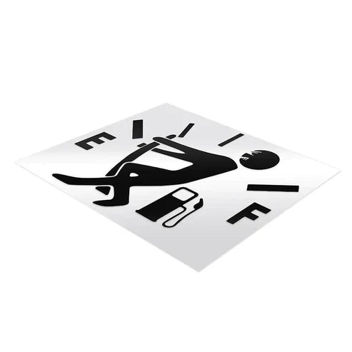 Funny Fuel Man Car Sticker - Humorous Fuel Tank Decal for Cars & Trucks
