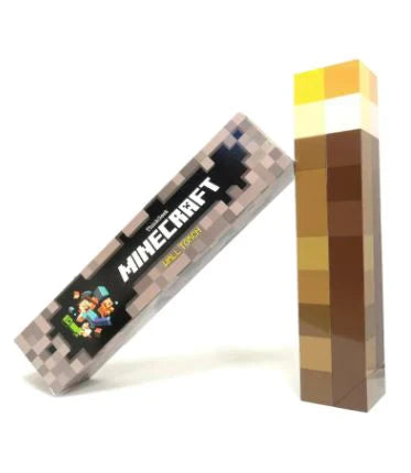 Minecraft Wall Torch – Officially Licensed Light-Up LED Decor for Gamers