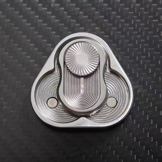 Fidget Slider - Magnetic Push Triangle Metal Stress Relief Toy for ADHD & Anxiety