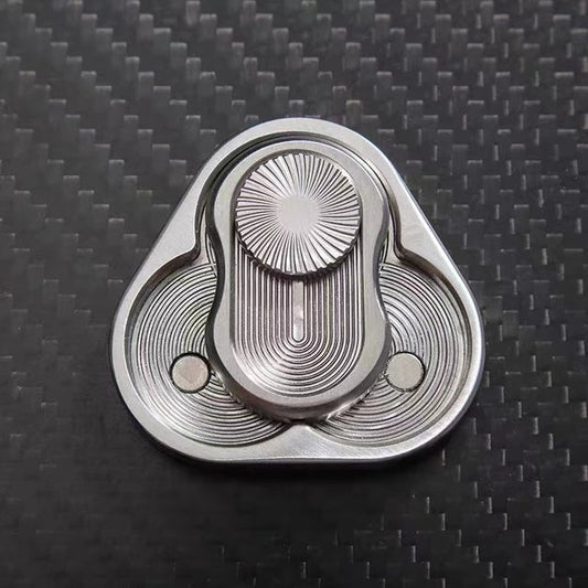Fidget Slider - Magnetic Push Triangle Metal Stress Relief Toy for ADHD & Anxiety
