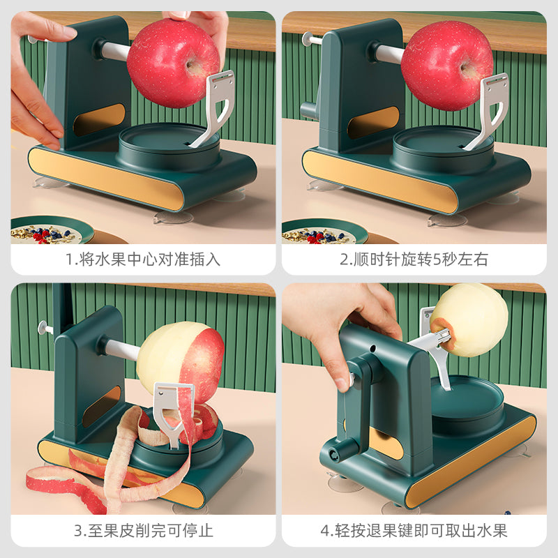Rotary Fruit & Vegetable Peeler - Automatic Apple Potato Peeling Machine