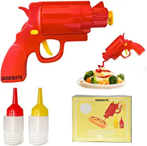 Condiment Dispenser Gun – Ketchup, Mustard & Sauce Squeeze Bottle for Kitchen & BBQ