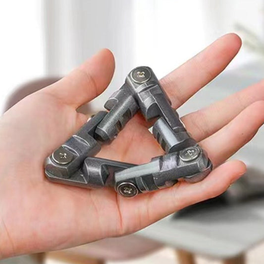 Infinite Flip Chain Fidget Toy - Metal Alloy Stress Relief Bracelet