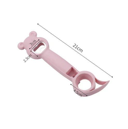 Mini Bottle Lid Jar Opener - Portable Multi-Function Bottle & Cap Opener