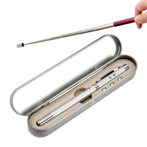2in1 Telescopic Light Magnetic Pointer Pen - LED Flashlight & Pickup Tool