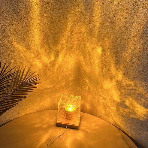 Crystal Lamp Water Ripple Projector Night Light – 16 Colour Ambient LED Mood Light