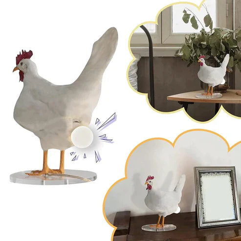 Chicken Egg Lamp – Cute Resin Night Light for Kids Room & Home Decor