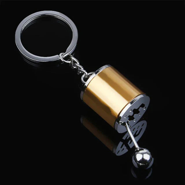 Six-Speed Manual Shift Keychain – Zinc Alloy Gear Shift Key Ring for Car Enthusiasts
