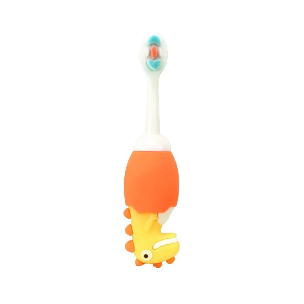 Mini Dinosaur Kids Toothbrush - Soft Bristle Cartoon Dino Toothbrush for Children in 6 Fun Colors