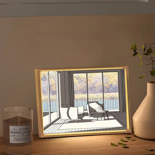 2D Painting Art Lumina Creative LED Lamp - Artistic Acrylic Night Light