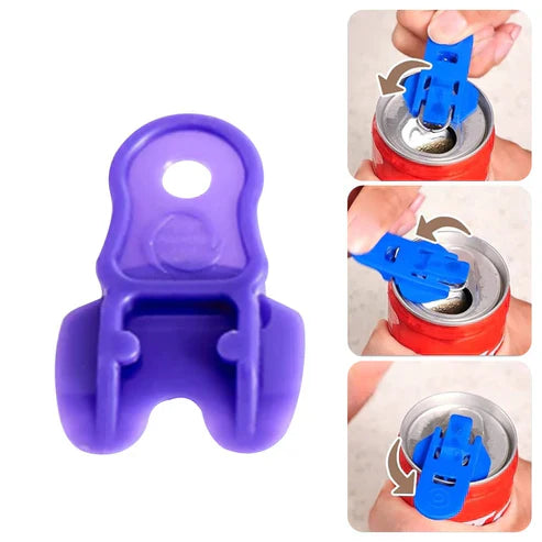 Easy Universal Can Opener Closer - 2-in-1 Can Opener & Resealer Tool