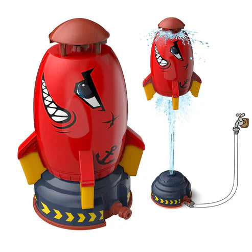 Water Spray Space Rocket Launcher Kids Toy - Outdoor Water Play Set