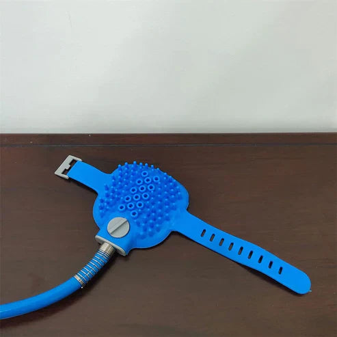 2in1 Pet Massager Bathing Tool - Dog Cat Grooming Brush with Shampoo Dispenser