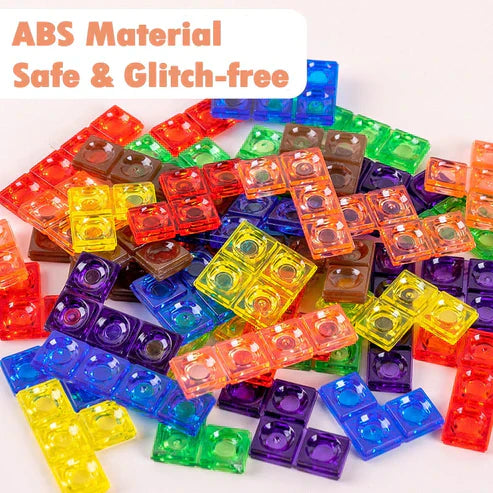 Colorful 3D Educational Puzzle Math Toy - Clever Board ABS Building Blocks for Baby Hand-Eye Coordination & Logical Thinking