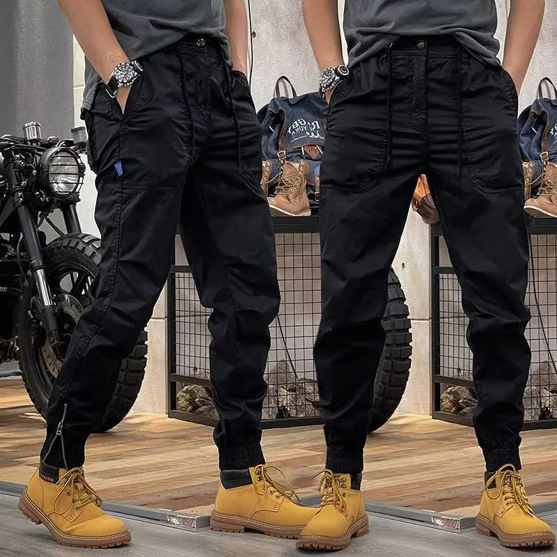 Y2K Tactical Military Harem Cargo Trousers – Streetwear Camo & Solid Pants