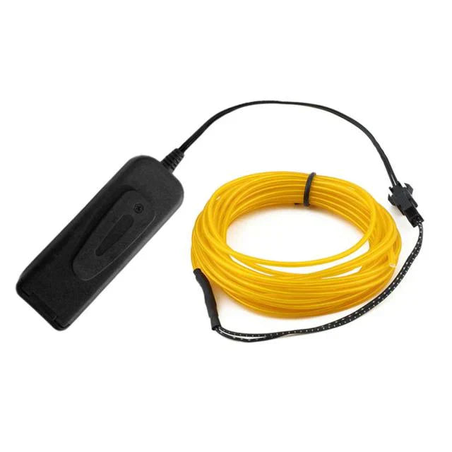 LED Neon EL Wire – DIY Flexible Luminous Costume Light for Party, Halloween & Home Decor