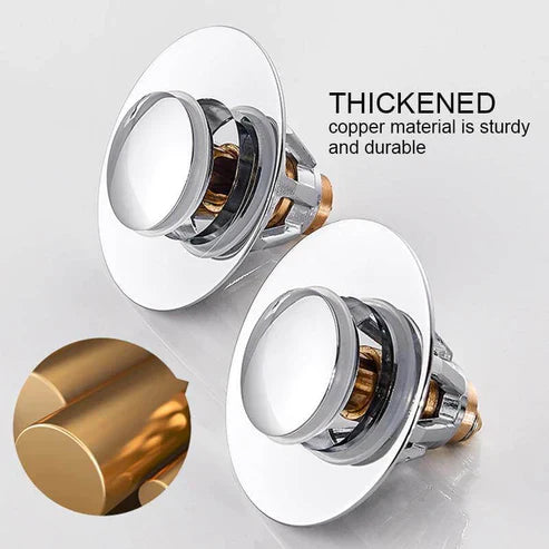 Universal Pop-Up Sink Drain Filter Plug - Hair Catcher & Drain Stopper