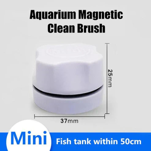 Magnetic Mini Fish Tank Cleaner - Floating Aquarium Glass Scrubber