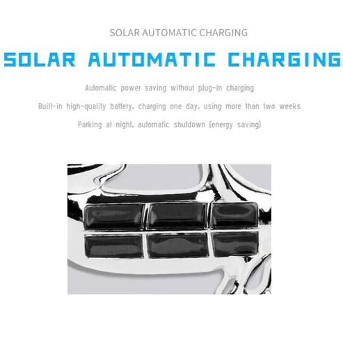 Gecko LED Car Auto Exterior Lamp - Solar Powered Decorative Warning Light