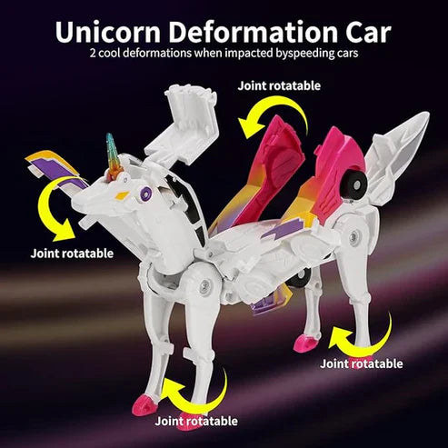 Unicorn Transforming Robot Car Toy – 2-in-1 Action Figure Vehicle for Kids