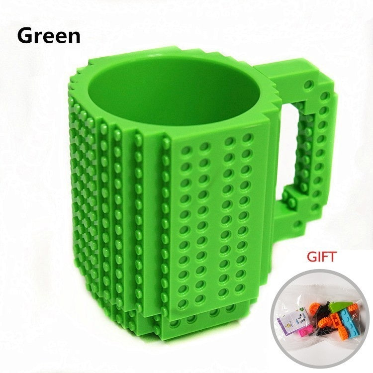 Build-On Brick Mug - Creative LEGO-Style Coffee Cup with Building Blocks