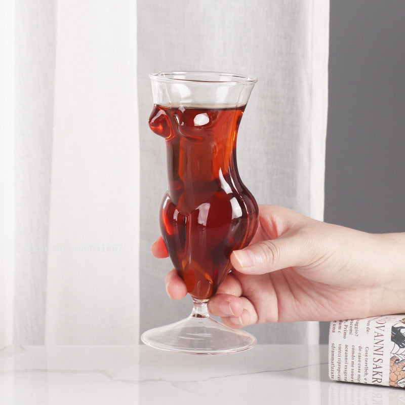 Novelty Figure Shape Glass Mug - Unique Borosilicate Coffee & Tea Cup