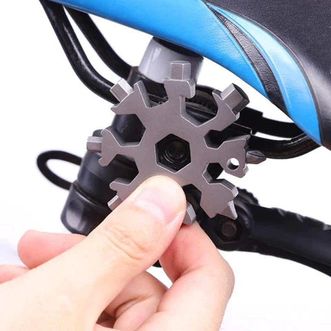 Snowflake 18-in-1 Multi Tool – Stainless Steel EDC Pocket Tool & Christmas Gift