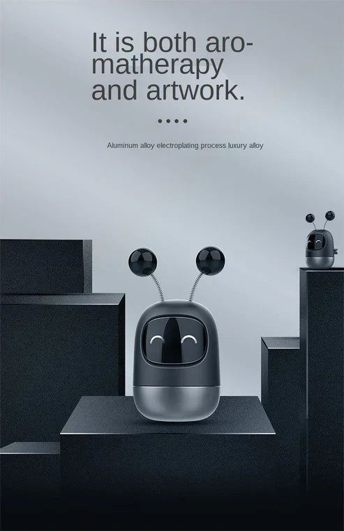 Robot Bug Car Dashboard Air Freshener - Cute Novelty Car Fragrance Diffuser