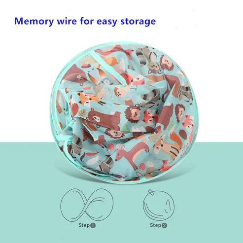 Reusable Kids Hair Cutting Cape - Cartoon Polyester Umbrella Hair Clipping Catcher for Children's Haircuts at Home