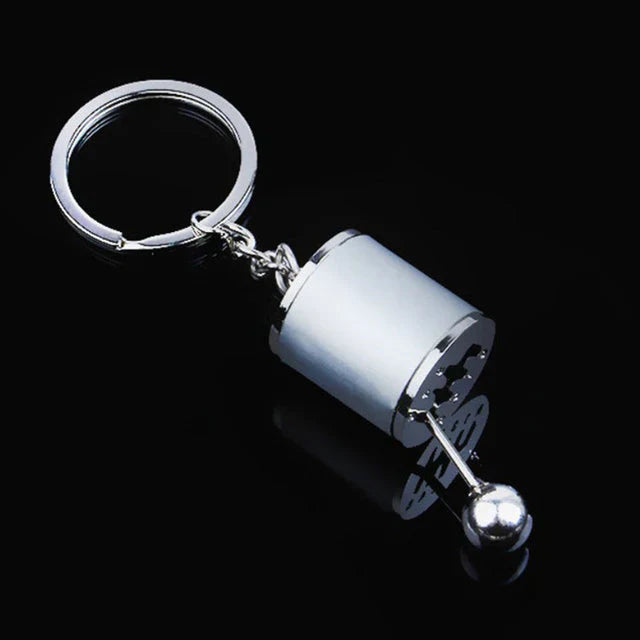 Six-Speed Manual Shift Keychain – Zinc Alloy Gear Shift Key Ring for Car Enthusiasts