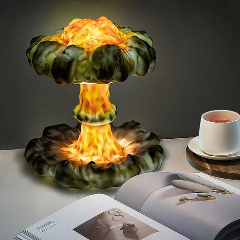 Creative 3D Mushroom Cloud Night Lamp – RGB Ambient Glow Light