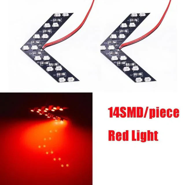 2 Pcs LED Arrow Panel For Car - Dynamic Turn Signal Indicator Light
