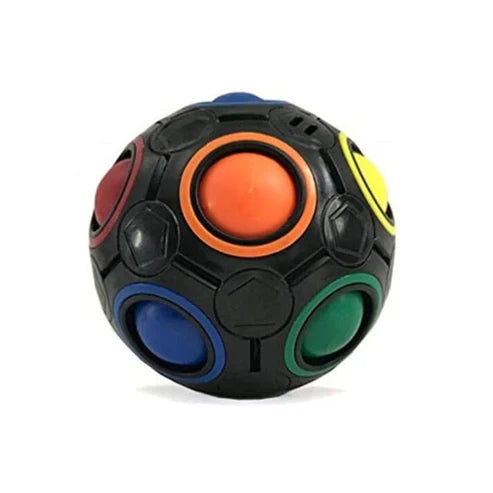 Stress Relief Educational Colorful Ball – Fun Puzzle Cube for Kids & Adults