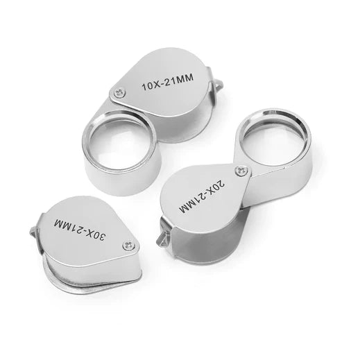 Metal Ultra Vision Glass Magnifier - Professional Reading Magnifying Glass