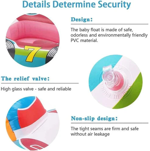 Inflatable Baby Swimming Ring – Kids Pool Float for Summer Water Fun