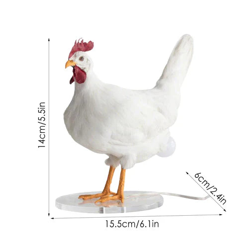 Chicken Egg Lamp – Cute Resin Night Light for Kids Room & Home Decor