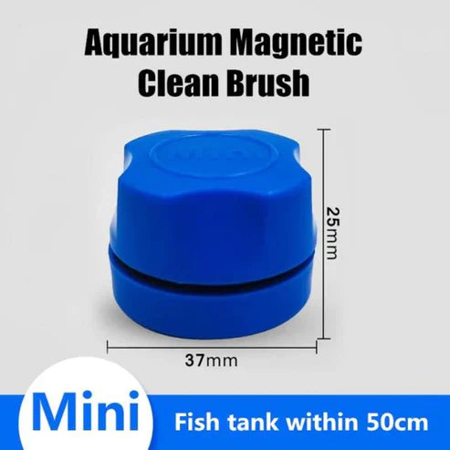 Magnetic Mini Fish Tank Cleaner - Floating Aquarium Glass Scrubber